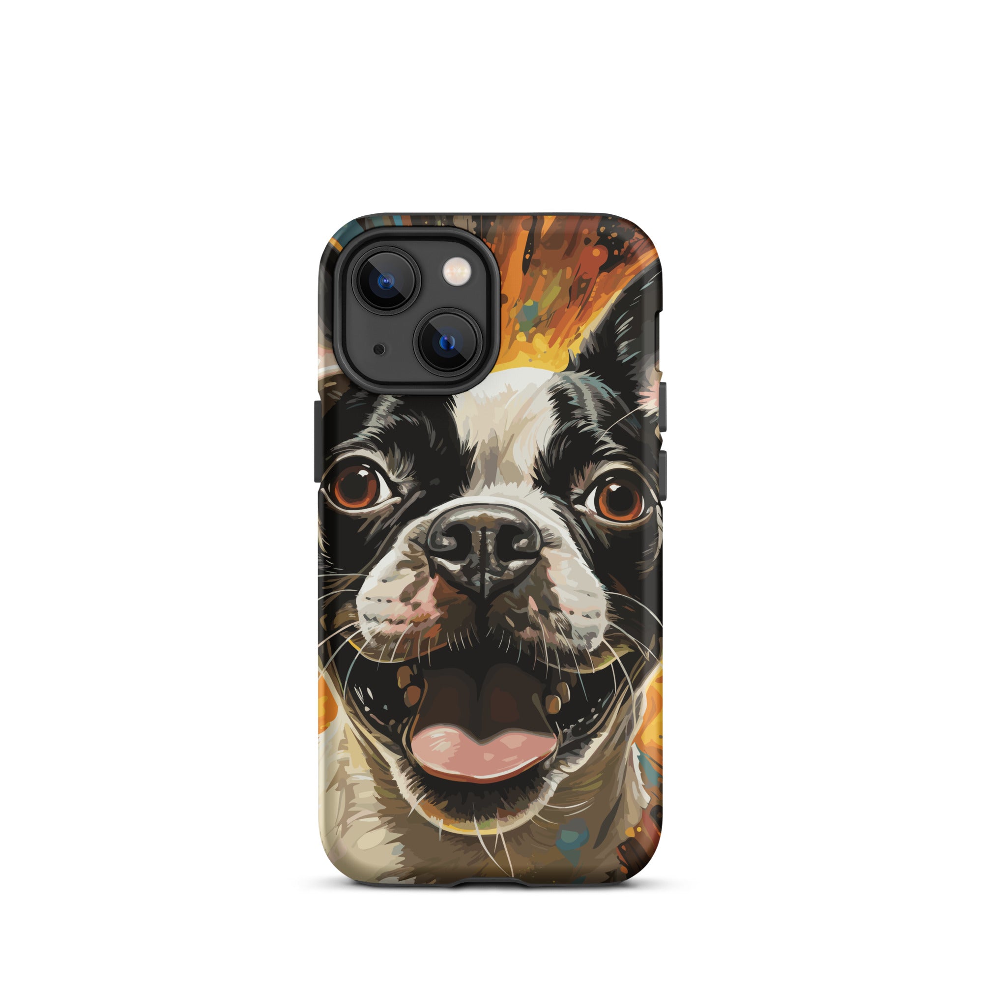 Zoomies Excitement Boston Terrier Dog Tough Case for iPhone
