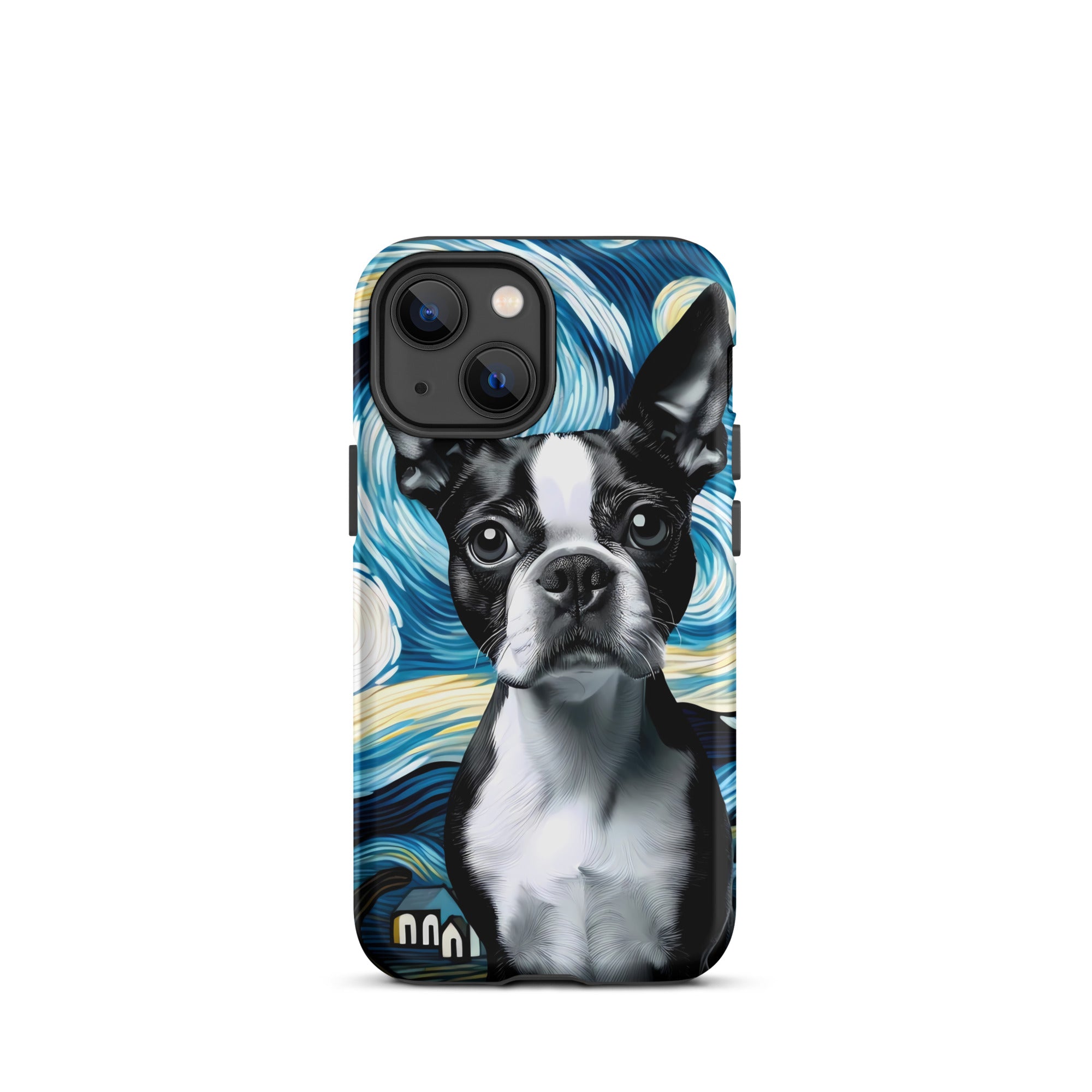 Starry Night - Boston Terrier Dog Tough Case for iPhone