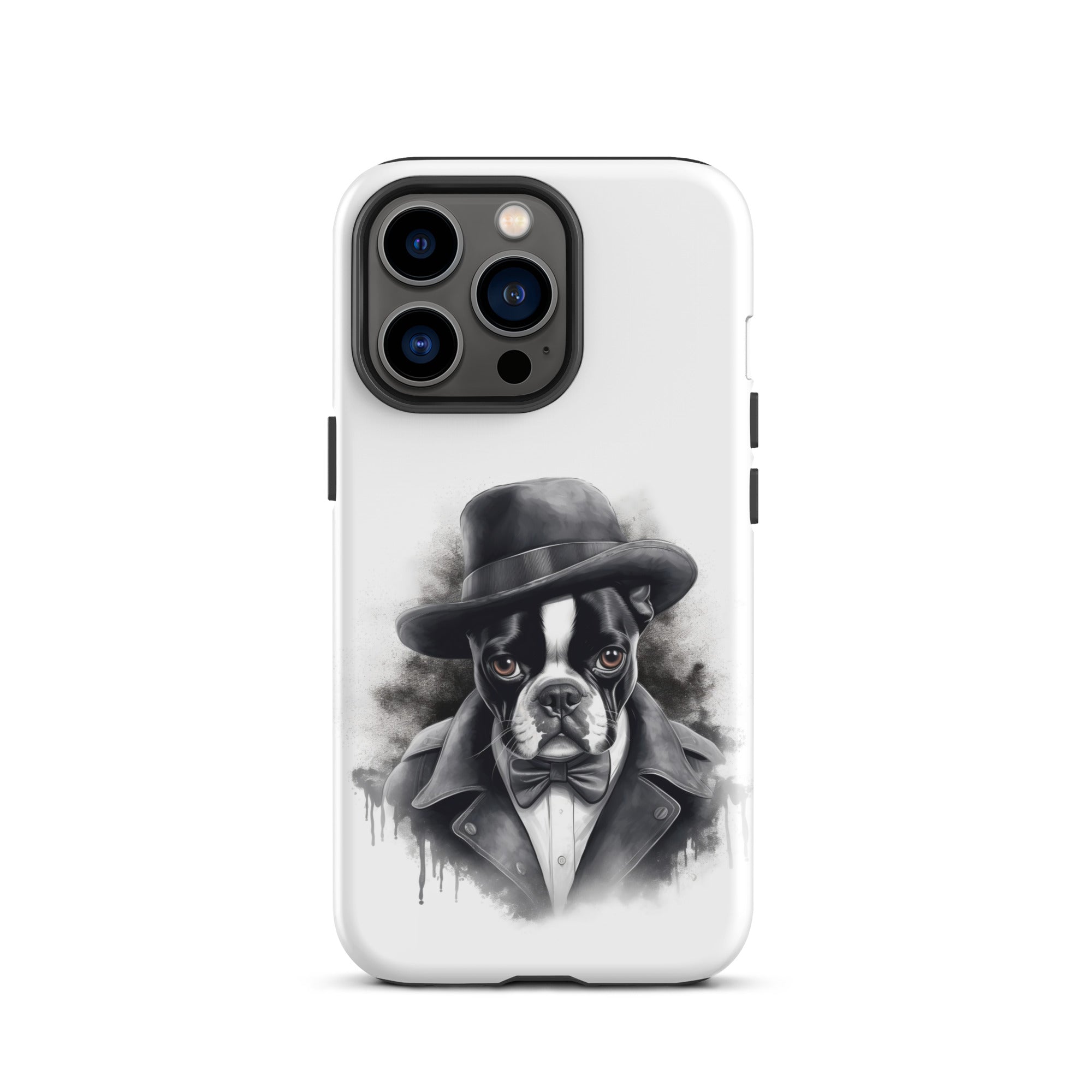 Boston Terrier Gentleman on Tough Case for iPhone