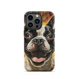 Zoomies Excitement Boston Terrier Dog Tough Case for iPhone