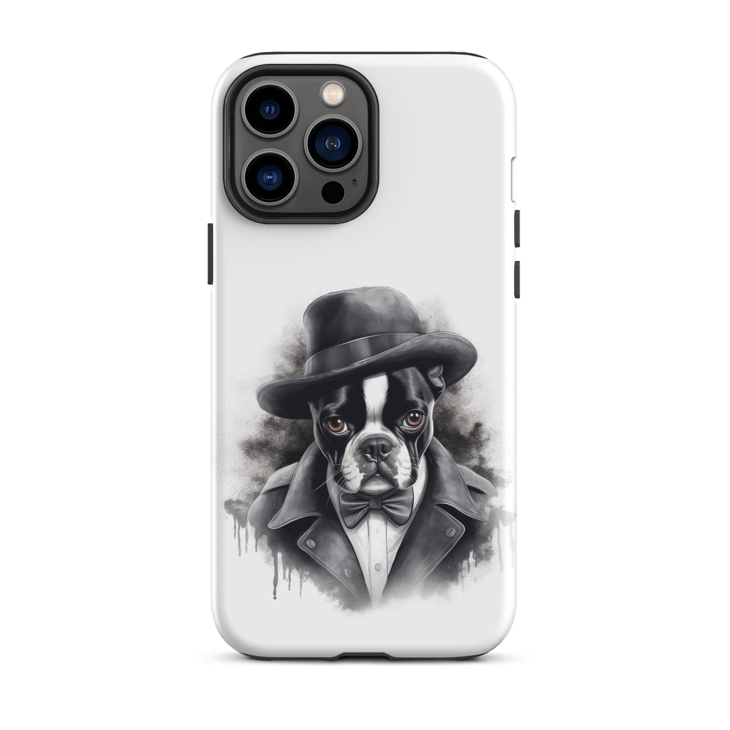 Boston Terrier Gentleman on Tough Case for iPhone