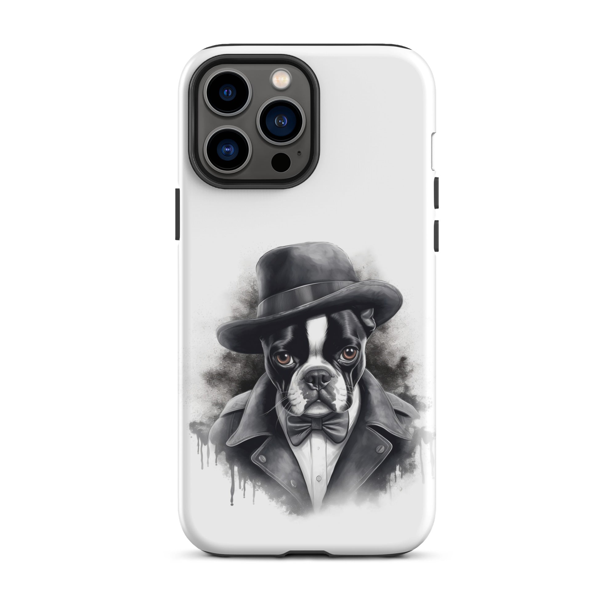 Boston Terrier Gentleman on Tough Case for iPhone