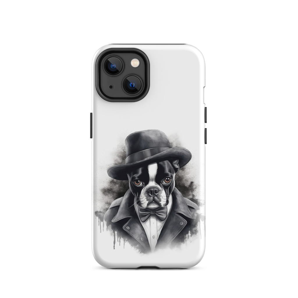 Boston Terrier Gentleman on Tough Case for iPhone