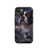 Storm Guardian – Majestic Boston Terrier Night Art Tough Case for iPhone . Matte iPhone 14