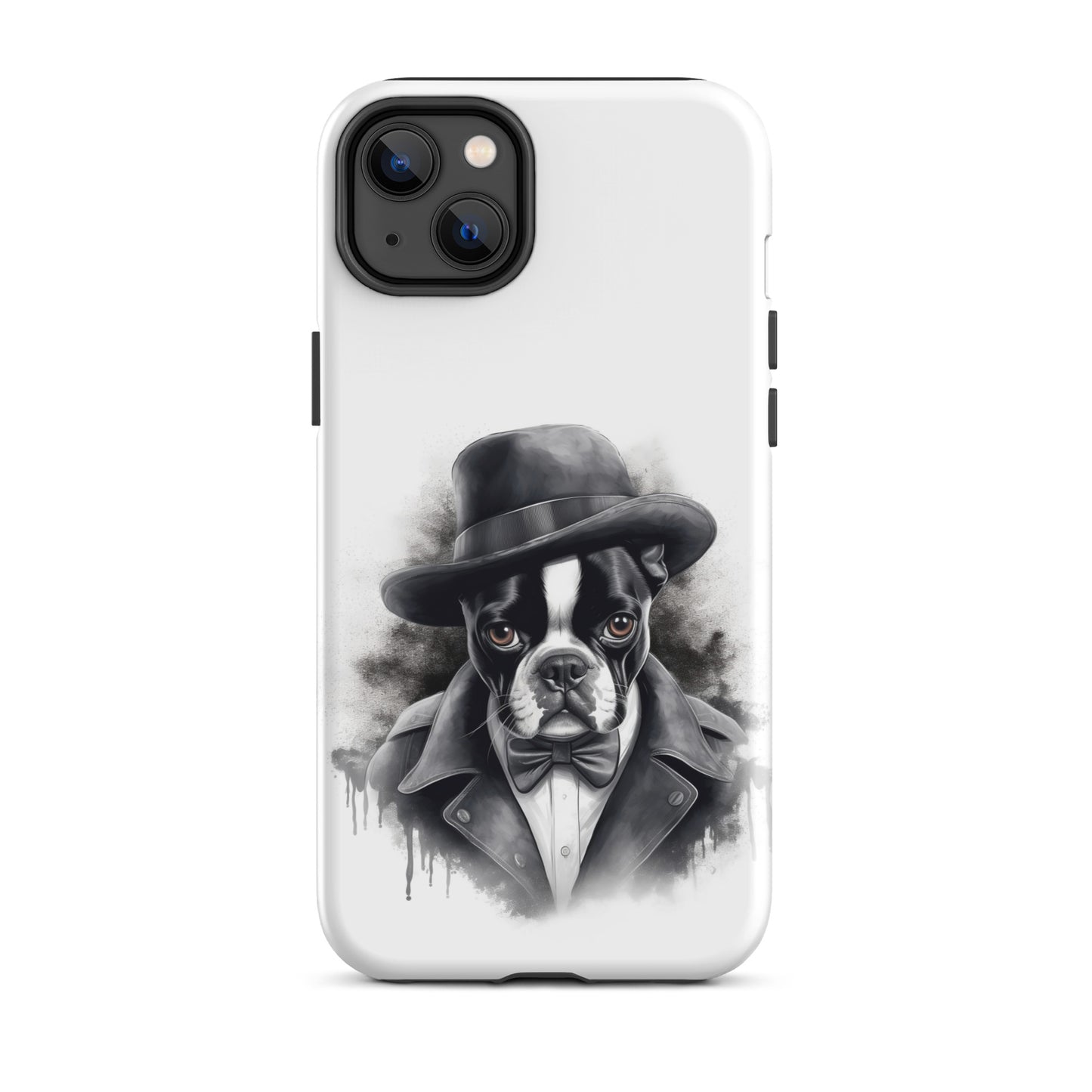 Boston Terrier Gentleman on Tough Case for iPhone