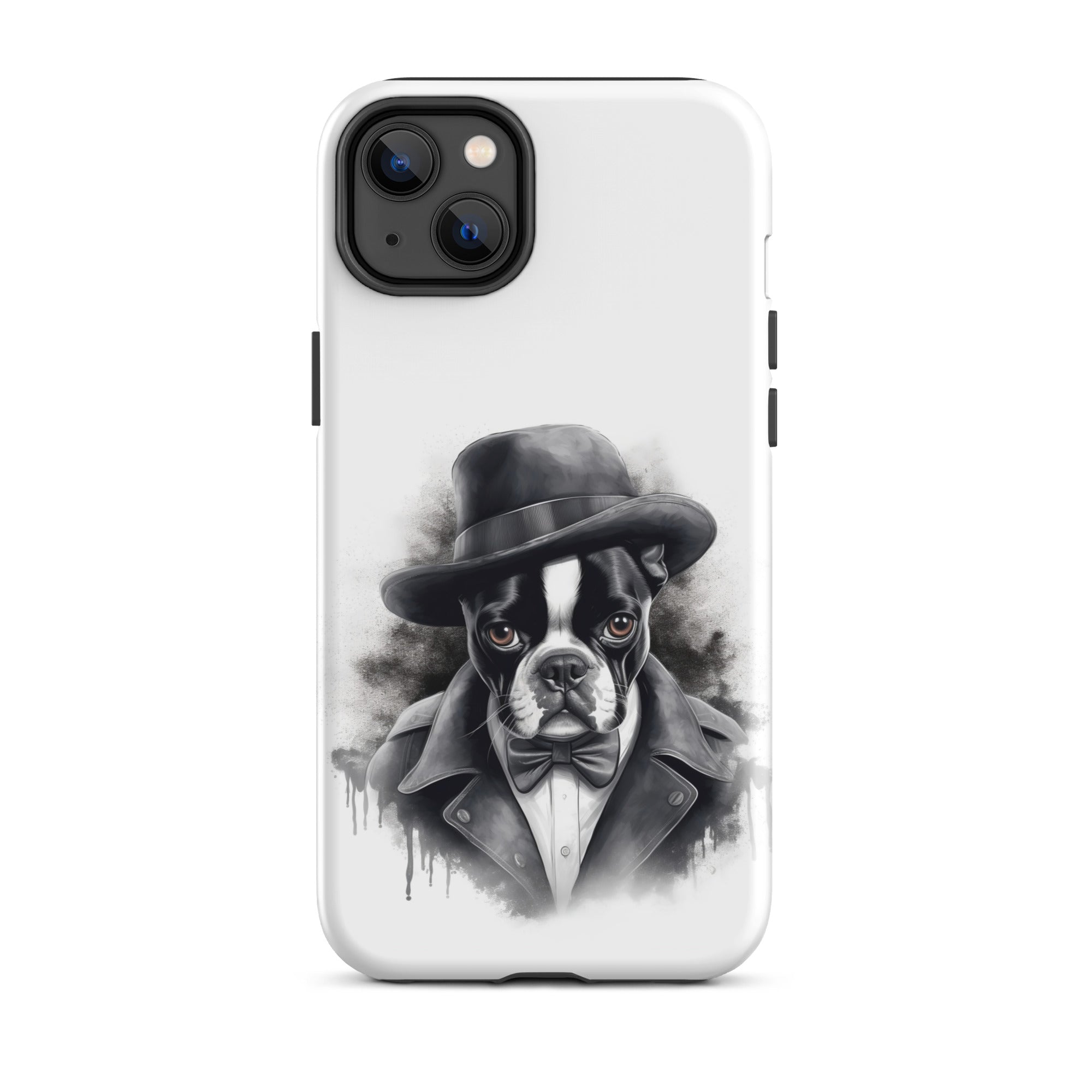 Boston Terrier Gentleman on Tough Case for iPhone