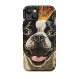 Zoomies Excitement Boston Terrier Dog Tough Case for iPhone