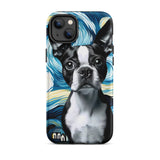 Starry Night - Boston Terrier Dog Tough Case for iPhone