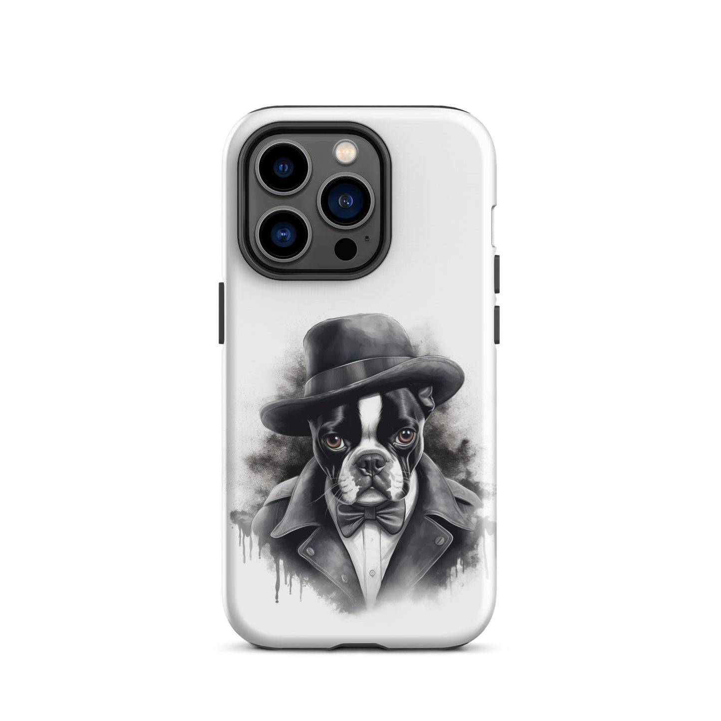 Boston Terrier Gentleman on Tough Case for iPhone