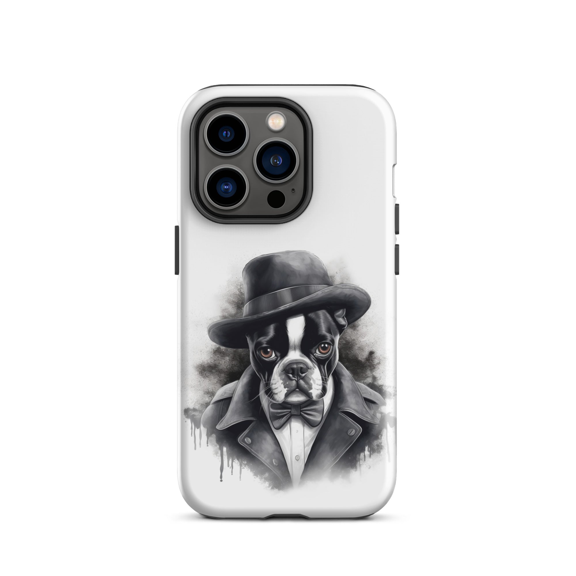 Boston Terrier Gentleman on Tough Case for iPhone