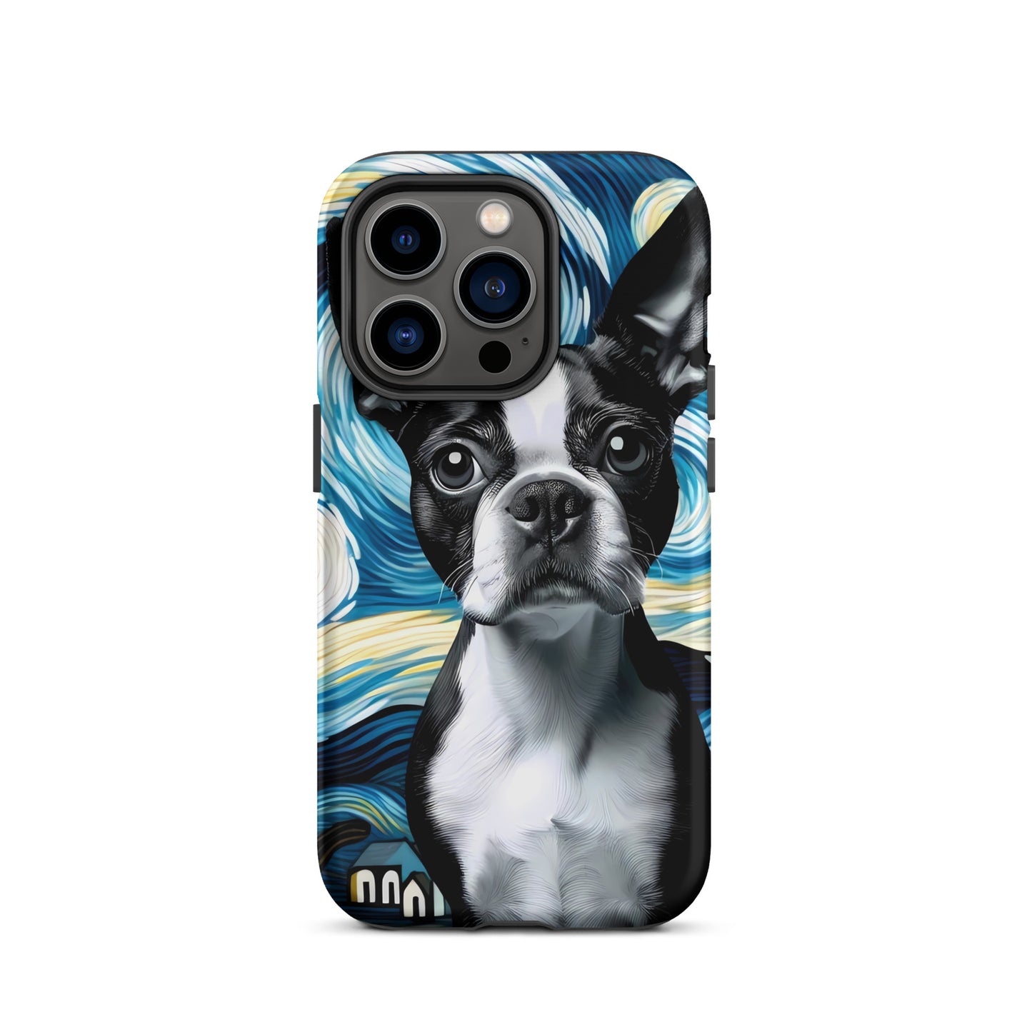 Starry Night - Boston Terrier Dog Tough Case for iPhone