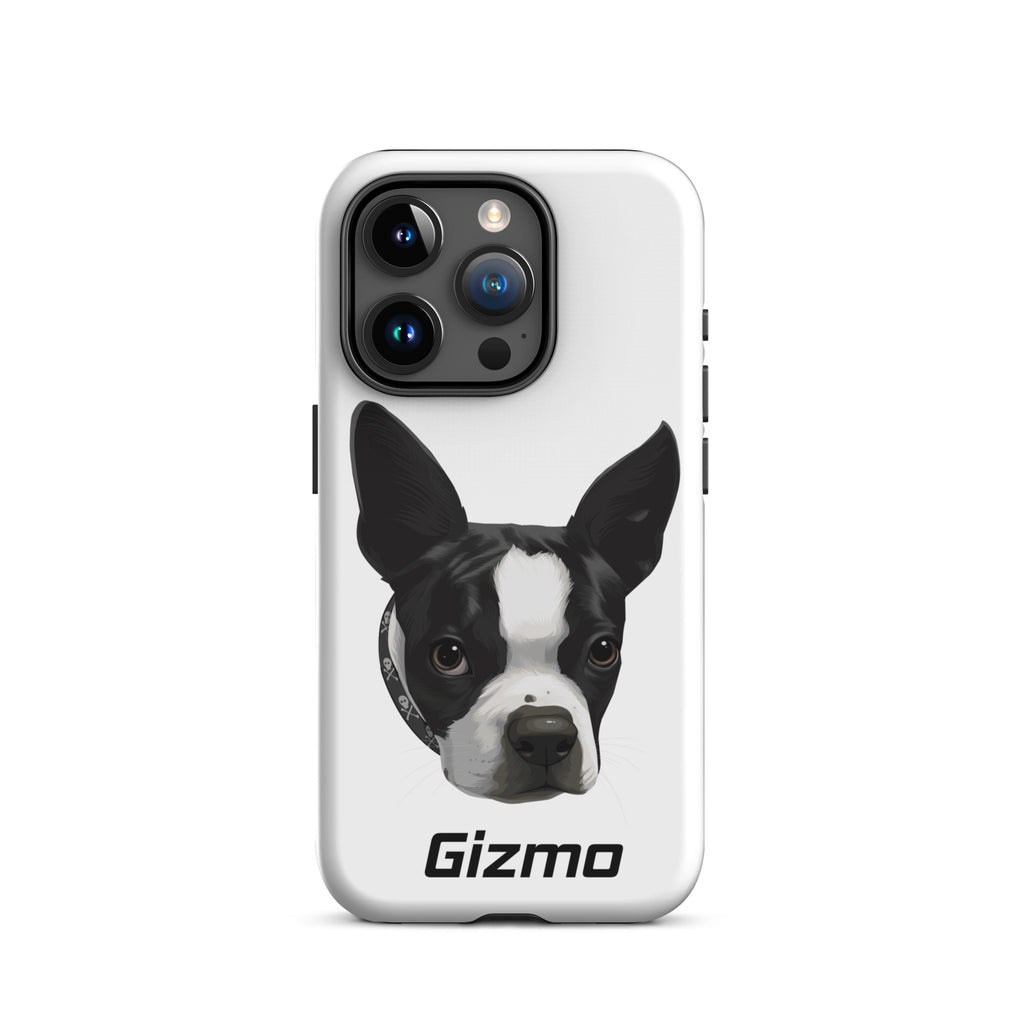 Custom Tough iPhone Case Boston Terrier Dog Portraits