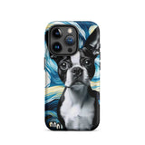 Starry Night - Boston Terrier Dog Tough Case for iPhone
