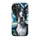 Starry Night - Boston Terrier Dog Tough Case for iPhone
