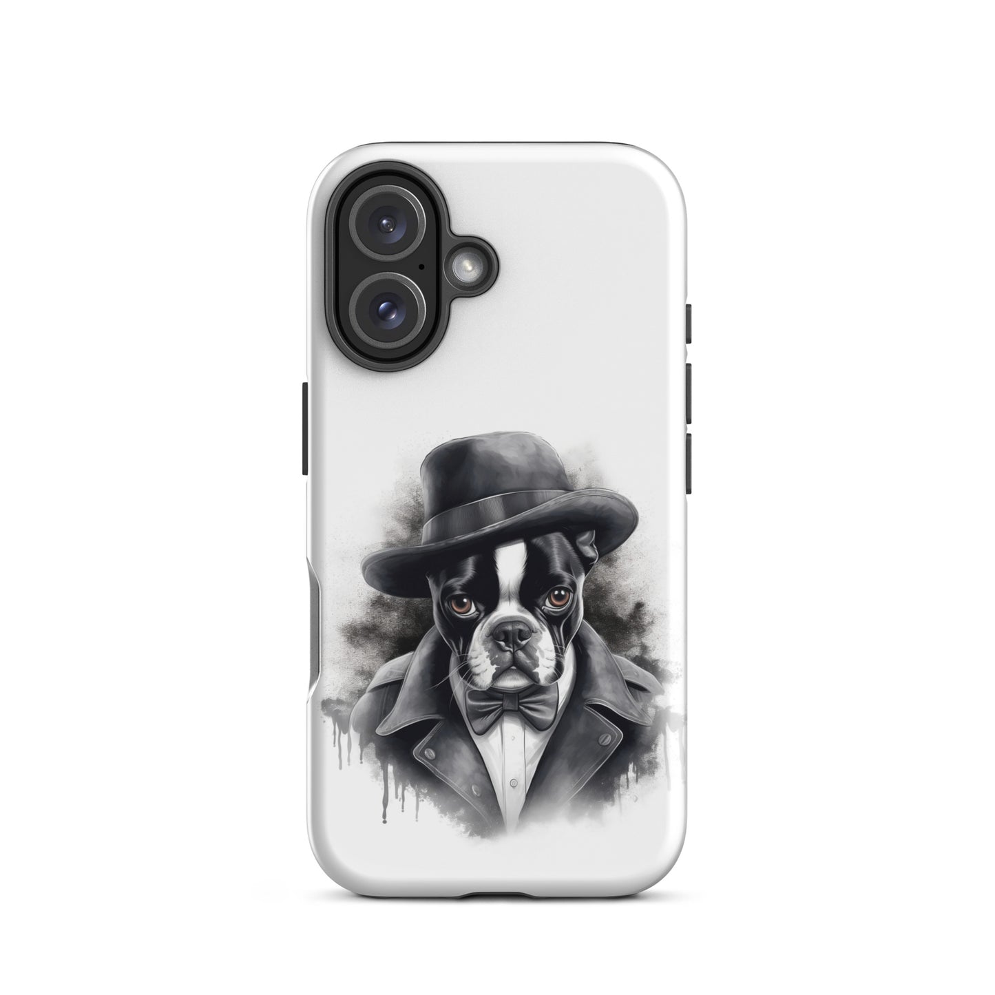 Boston Terrier Gentleman on Tough Case for iPhone