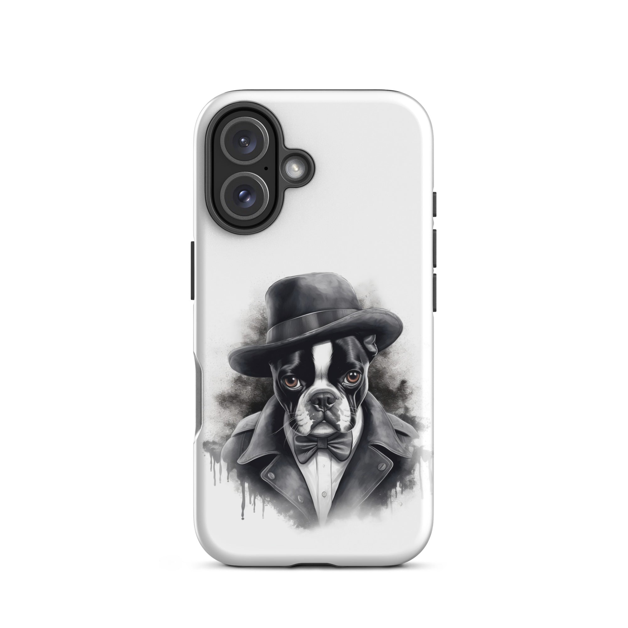 Boston Terrier Gentleman on Tough Case for iPhone