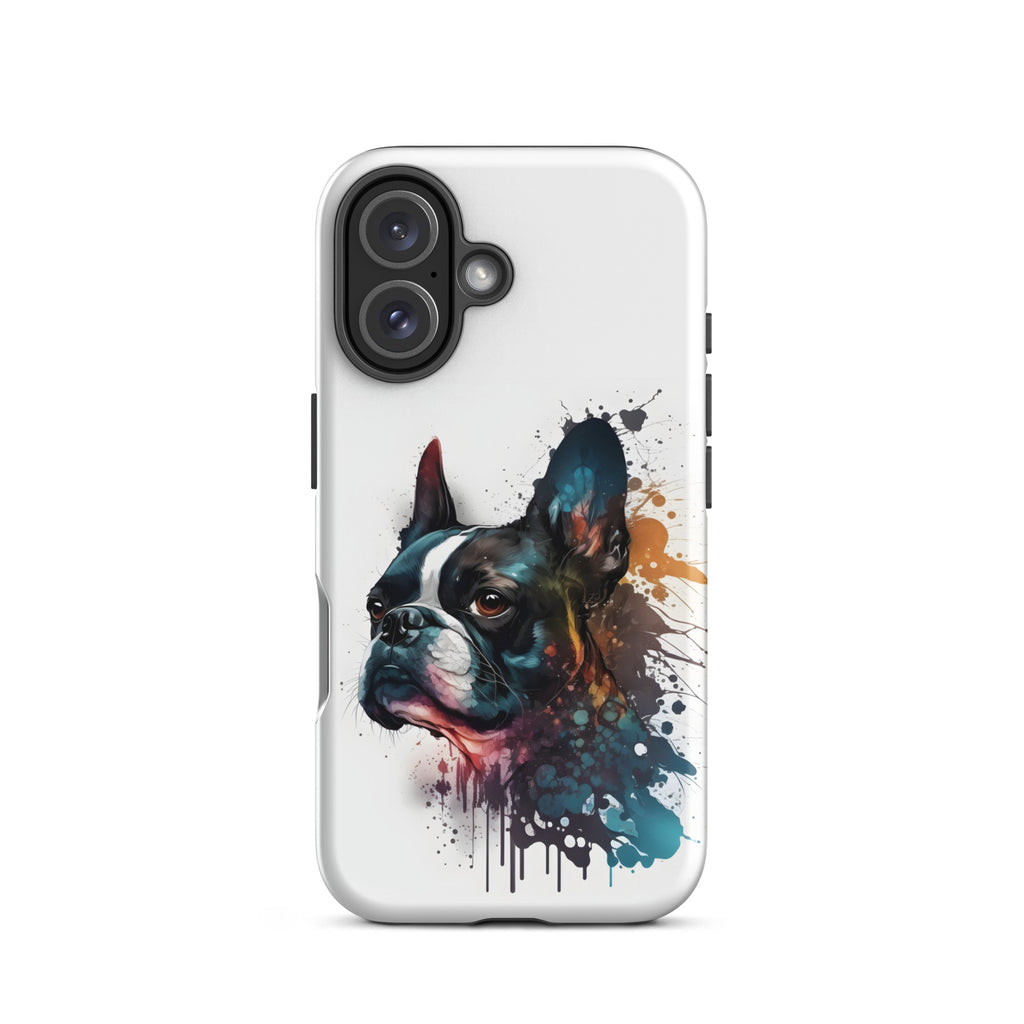 Boston Terrier Art on Tough Case for iPhone