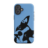 Boston Terrier Head Tilt Tough iPhone case - Jordy Blue