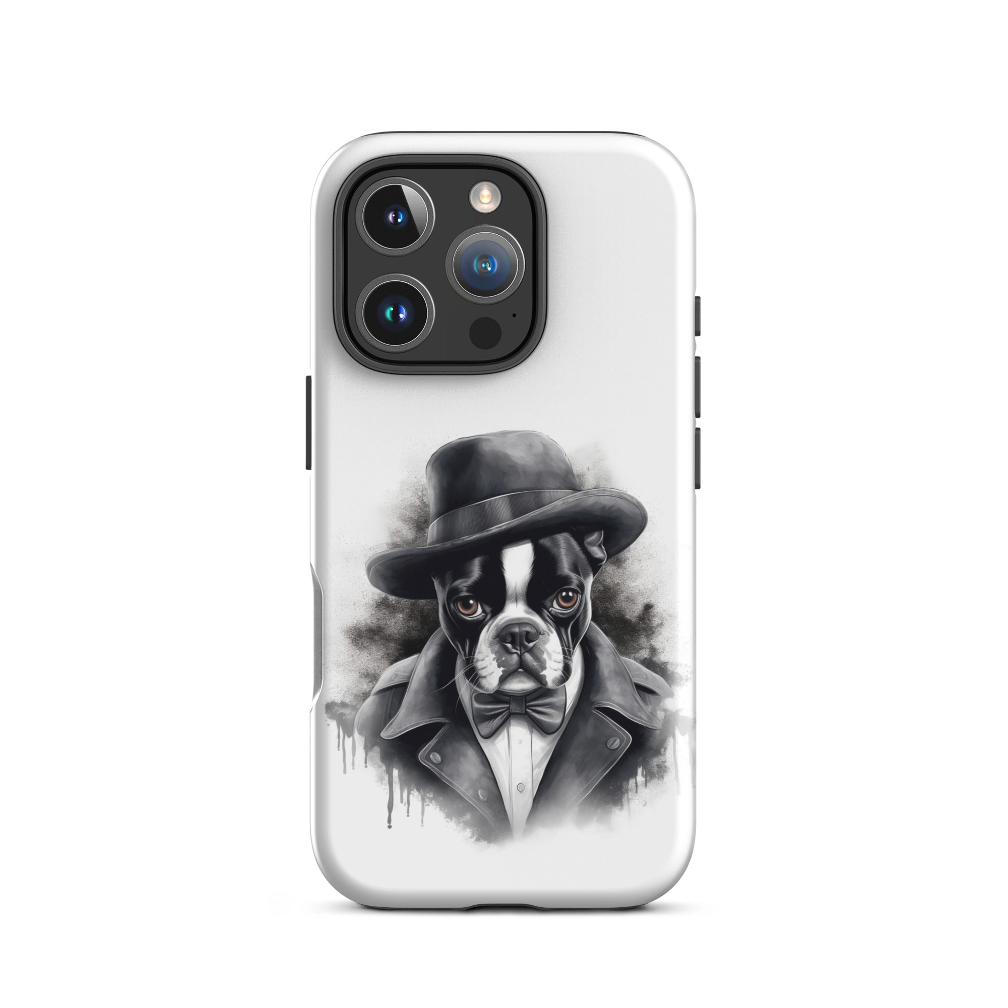 Boston Terrier Gentleman on Tough Case for iPhone