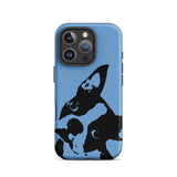 Boston Terrier Head Tilt Tough iPhone case - Jordy Blue