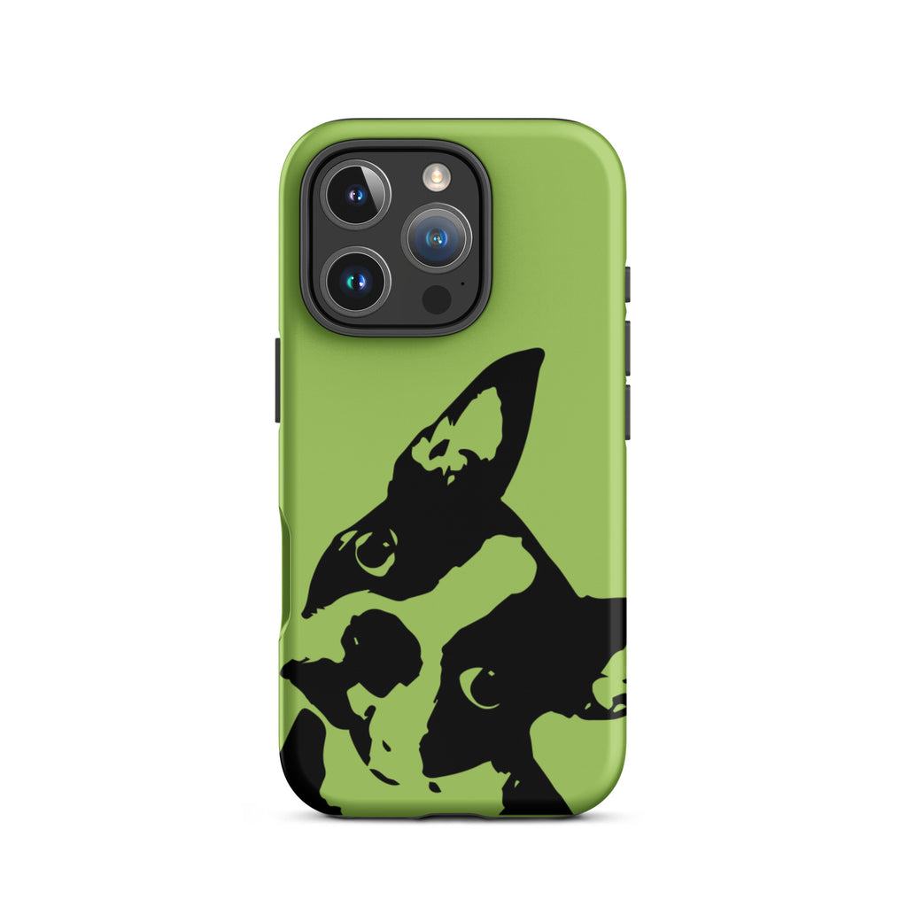 Boston Terrier Head Tilt Tough iPhone case - Conifer