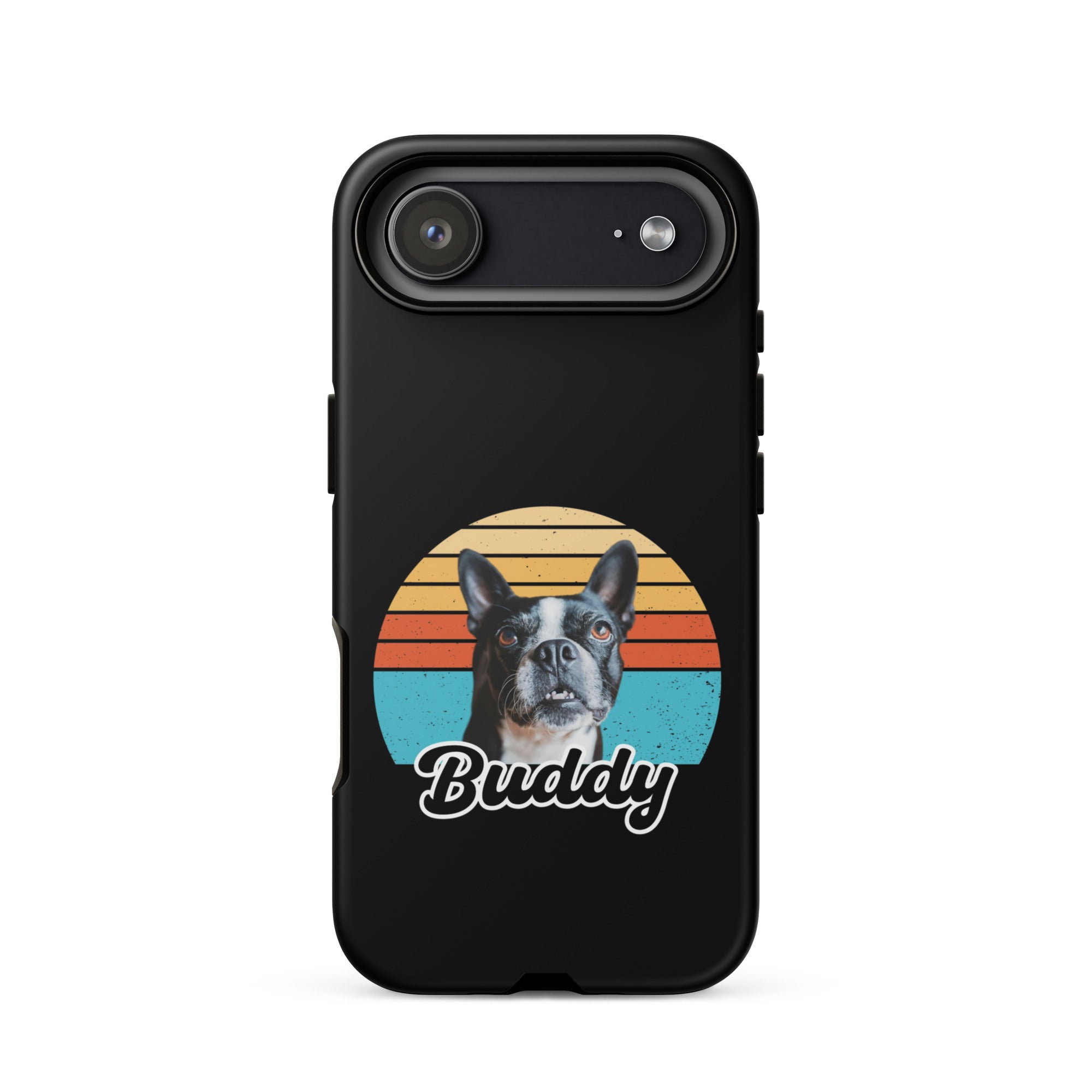 Custom Dog Sunset Vintage Retro Style Tough Case for iPhone . Matte iPhone 17 Air