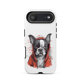 Boston Terrier in a Red Hoodie on Tough Case for iPhone . Matte iPhone 17 Air