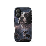 Storm Guardian – Majestic Boston Terrier Night Art Tough Case for iPhone . Matte iPhone 17