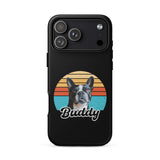 Custom Dog Sunset Vintage Retro Style Tough Case for iPhone . Matte iPhone 17 Pro Max