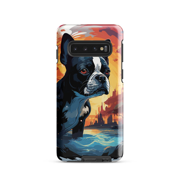 Artistic Representation Of A Boston Terrier In A Surreal Place Tough case for Samsung