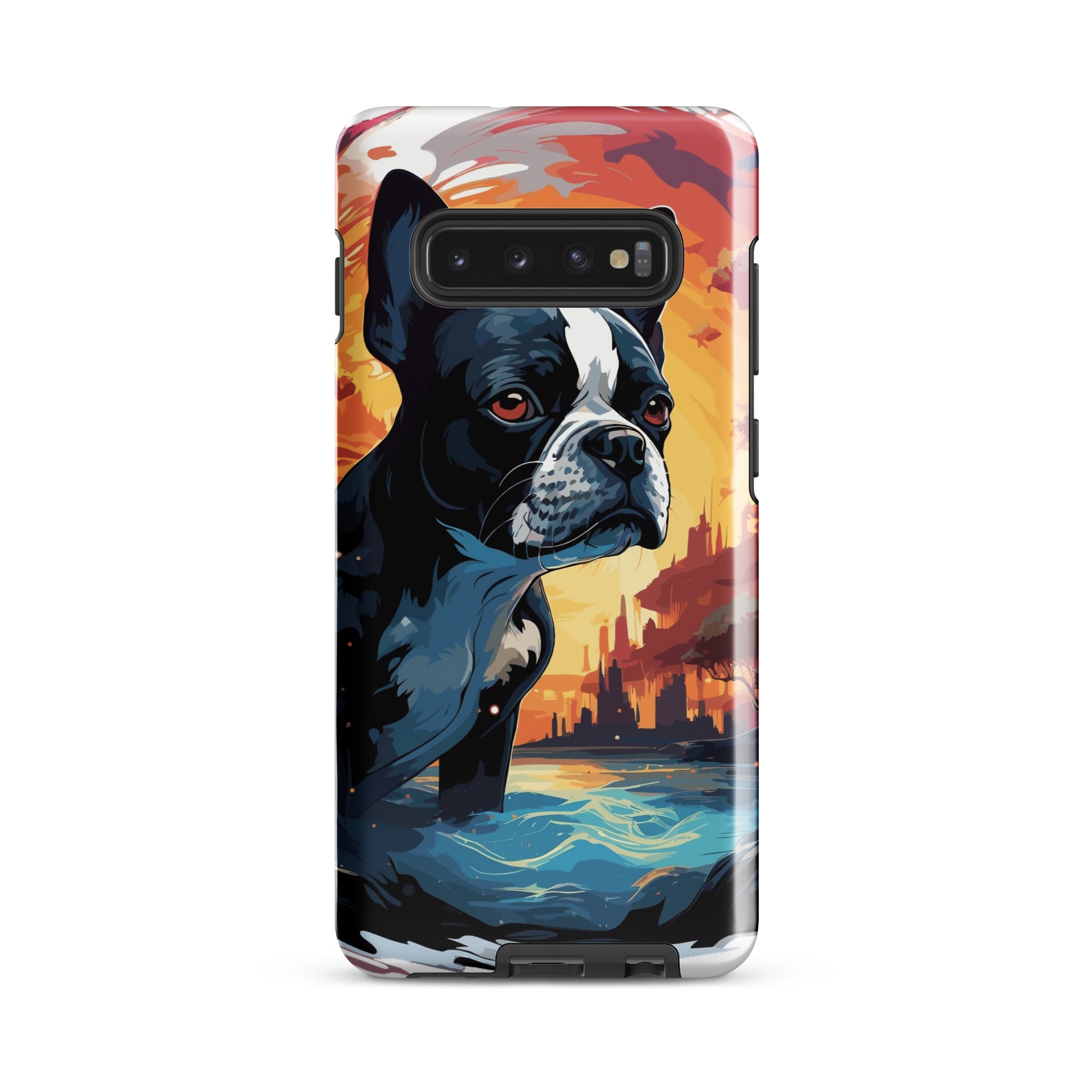 Artistic Representation Of A Boston Terrier In A Surreal Place Tough case for Samsung