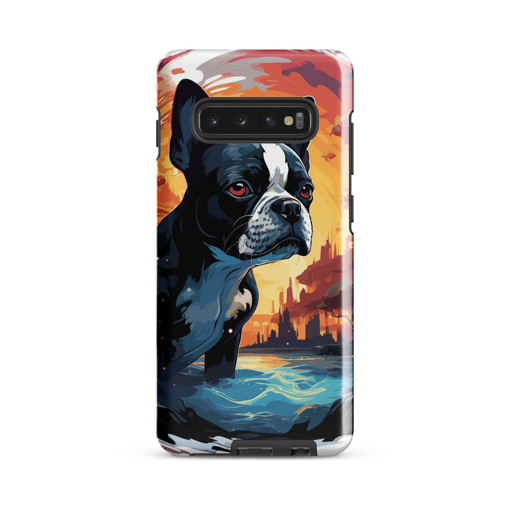 Artistic Representation Of A Boston Terrier In A Surreal Place Tough case for Samsung