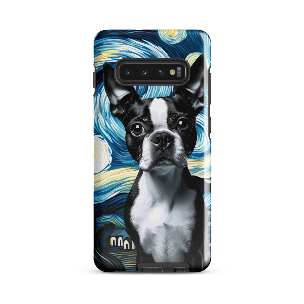 Starry Night - Boston Terrier Dog Tough case for Samsung