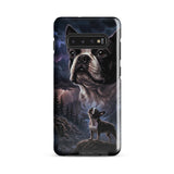Storm Guardian – Majestic Boston Terrier Night Art Tough Case for Samsung . Glossy Samsung Galaxy S10 Plus