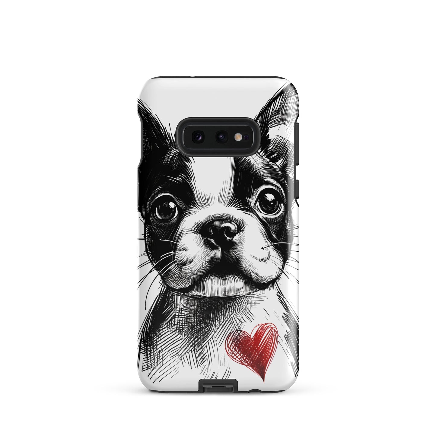 Boston Terrier Heart Tough Case For Samsung
