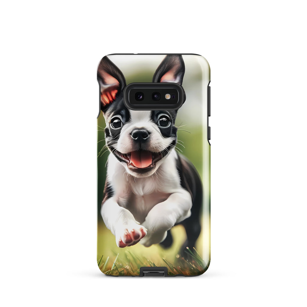 Playful Boston Terrier Puppy Tough case for Samsung