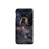 Storm Guardian – Majestic Boston Terrier Night Art Tough Case for Samsung . Glossy Samsung Galaxy S10e