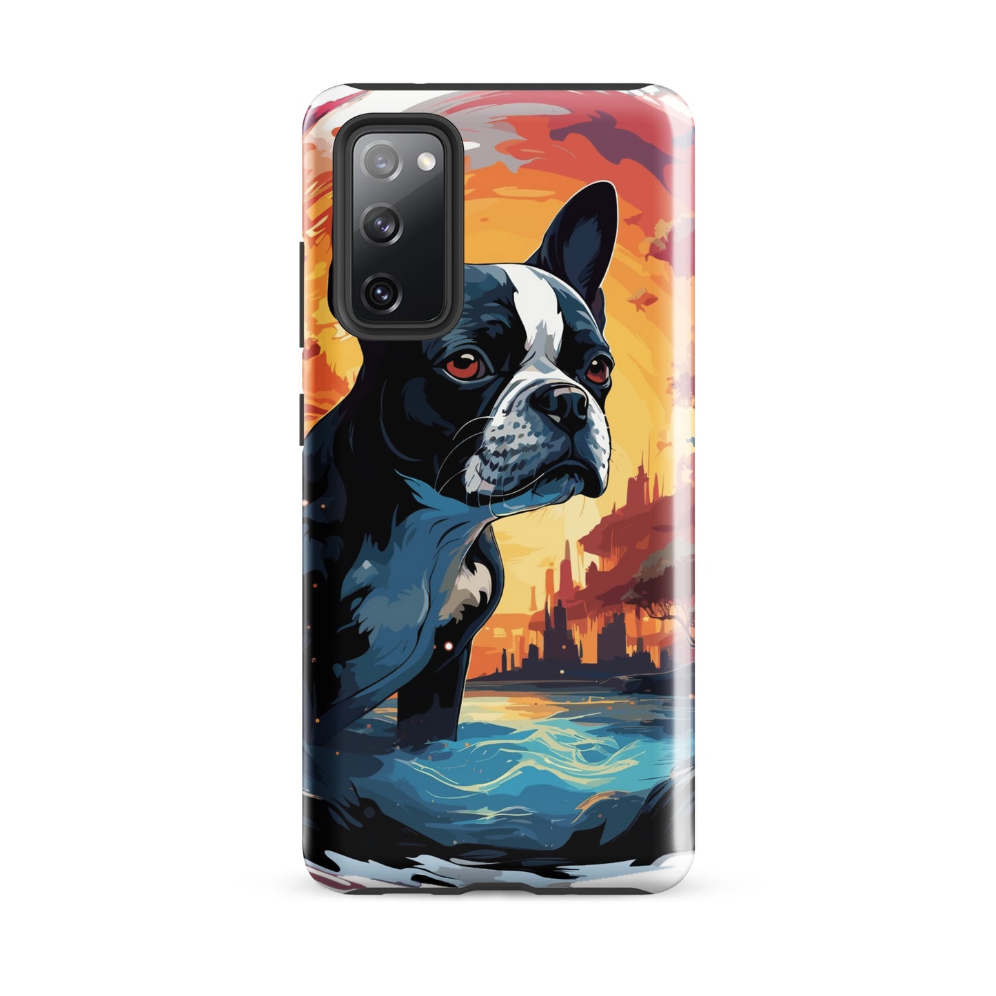 Artistic Representation Of A Boston Terrier In A Surreal Place Tough case for Samsung