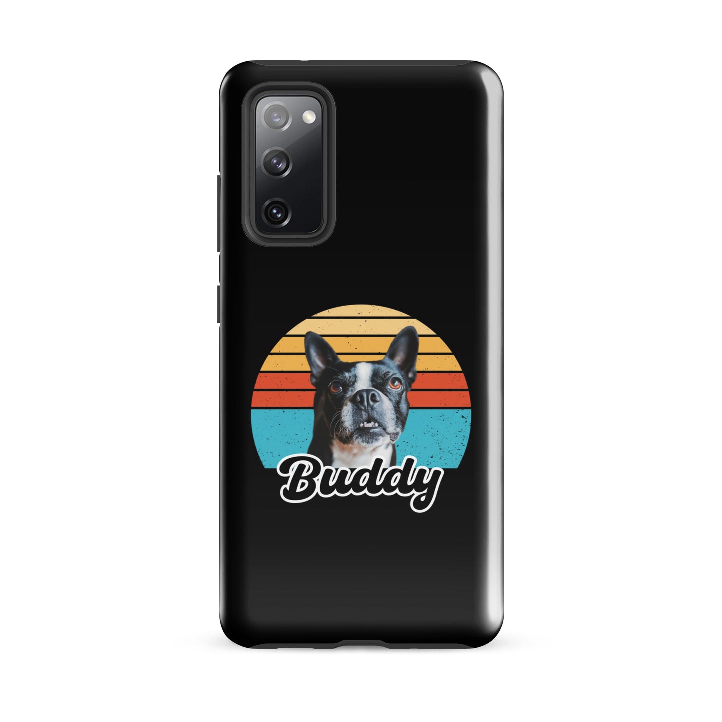 Custom Dog Sunset Vintage Retro Style Tough case for Samsung . Glossy Samsung Galaxy S20 FE
