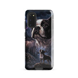 Storm Guardian – Majestic Boston Terrier Night Art Tough Case for Samsung . Glossy Samsung Galaxy S20