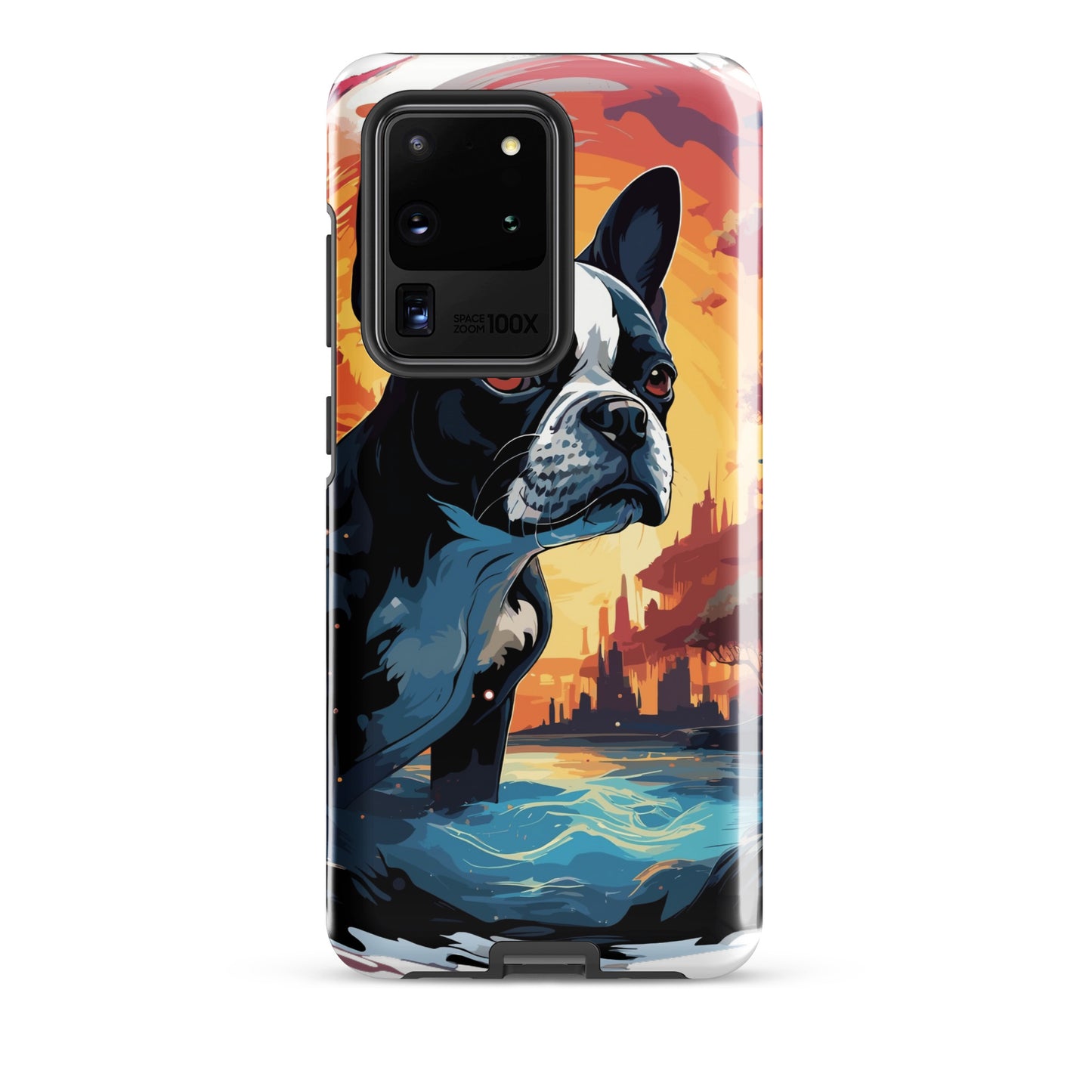 Artistic Representation Of A Boston Terrier In A Surreal Place Tough case for Samsung