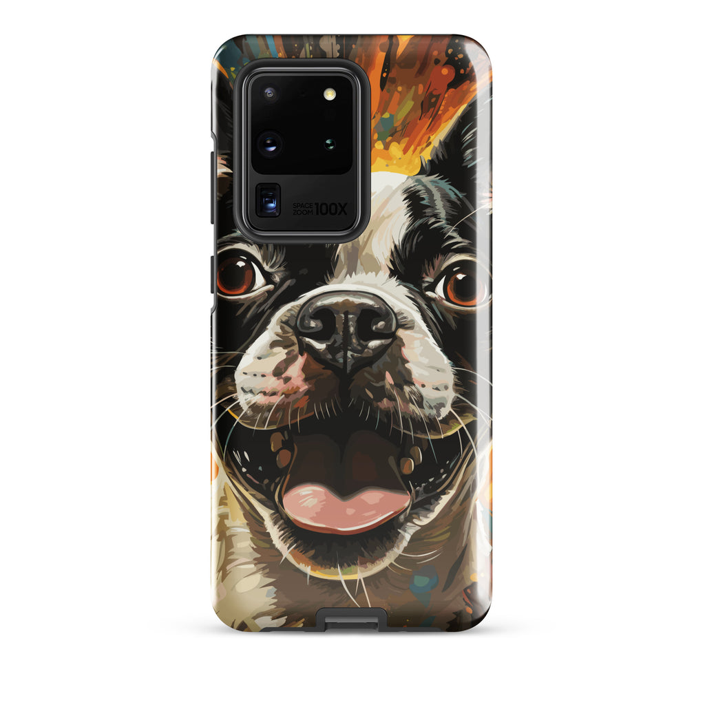 Zoomies Excitement Boston Terrier Dog Tough case for Samsung