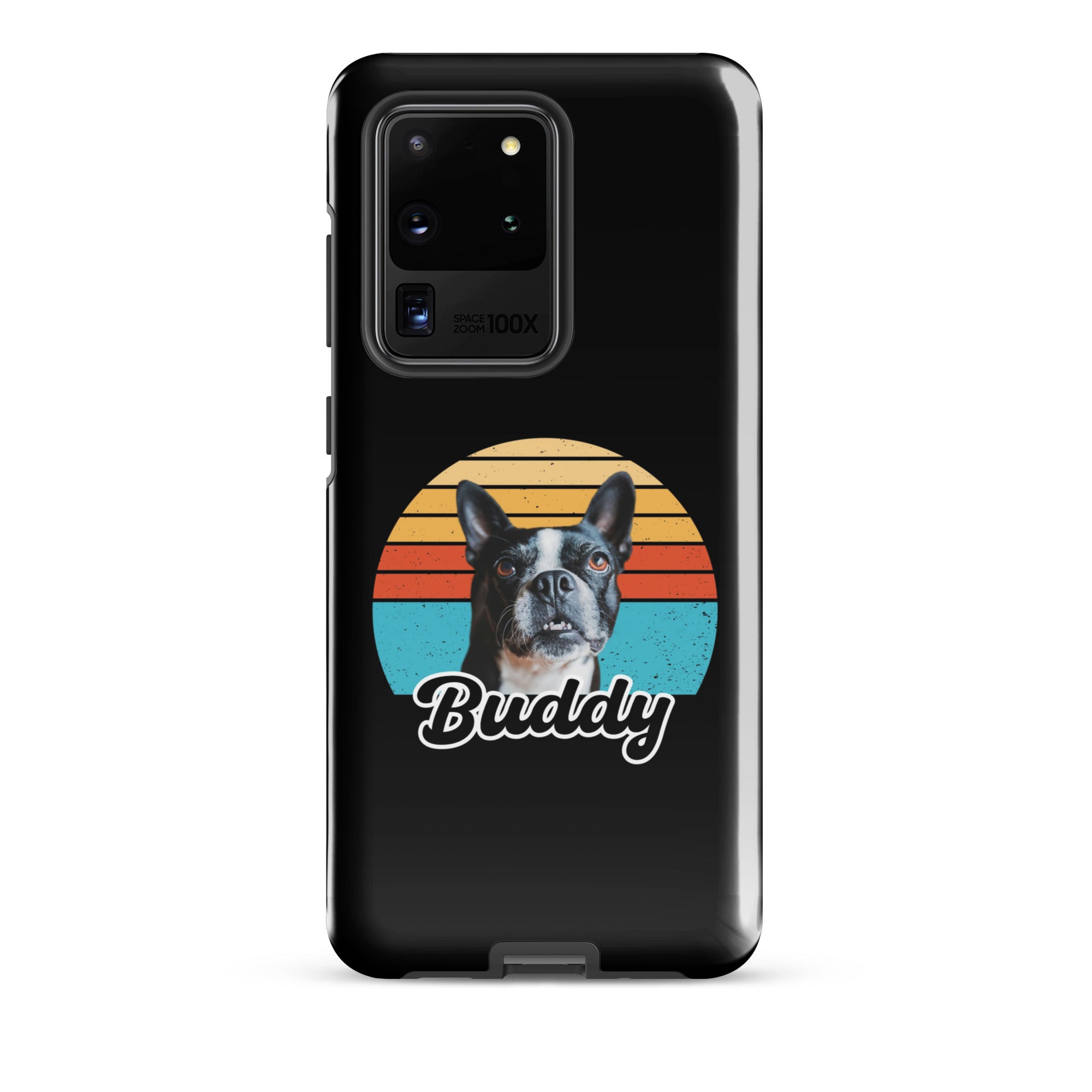 Custom Dog Sunset Vintage Retro Style Tough case for Samsung . Glossy Samsung Galaxy S20 Ultra