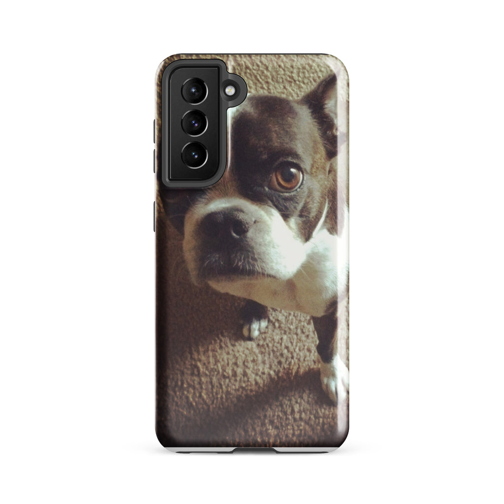 Custom Boston Terrier Dog Tough Phone Case For Samsung