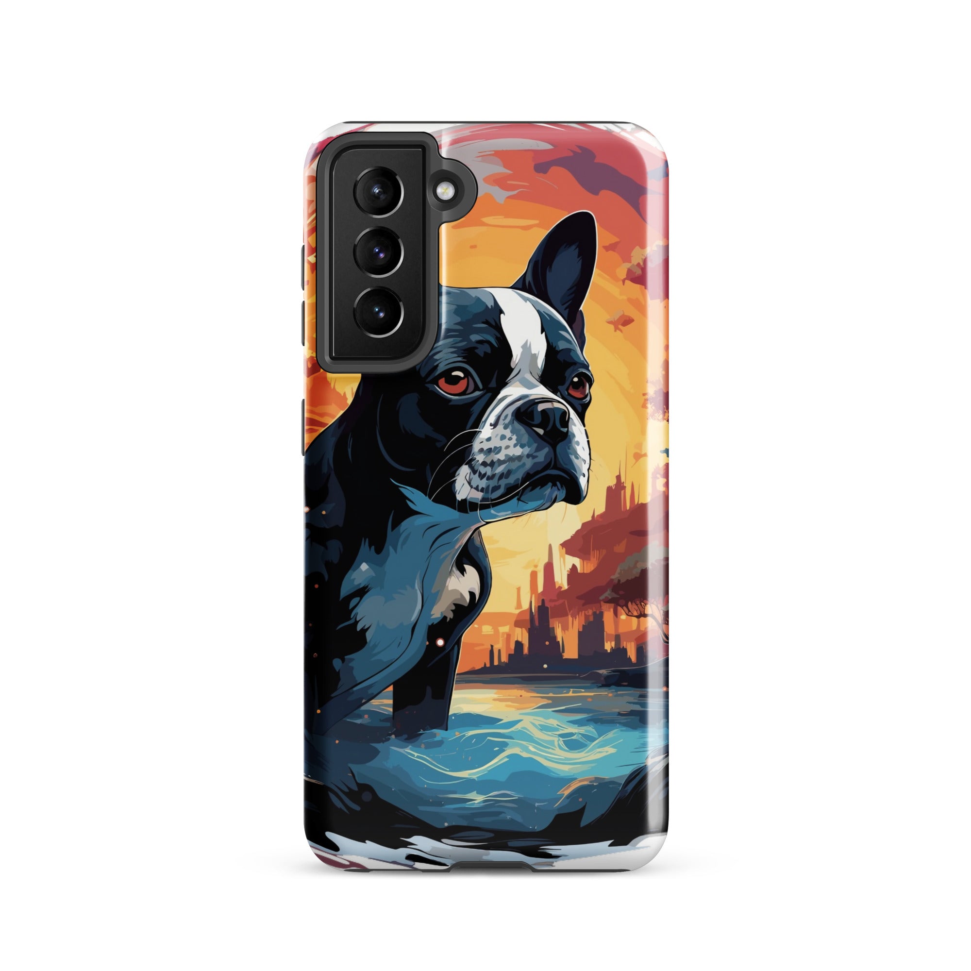 Artistic Representation Of A Boston Terrier In A Surreal Place Tough case for Samsung