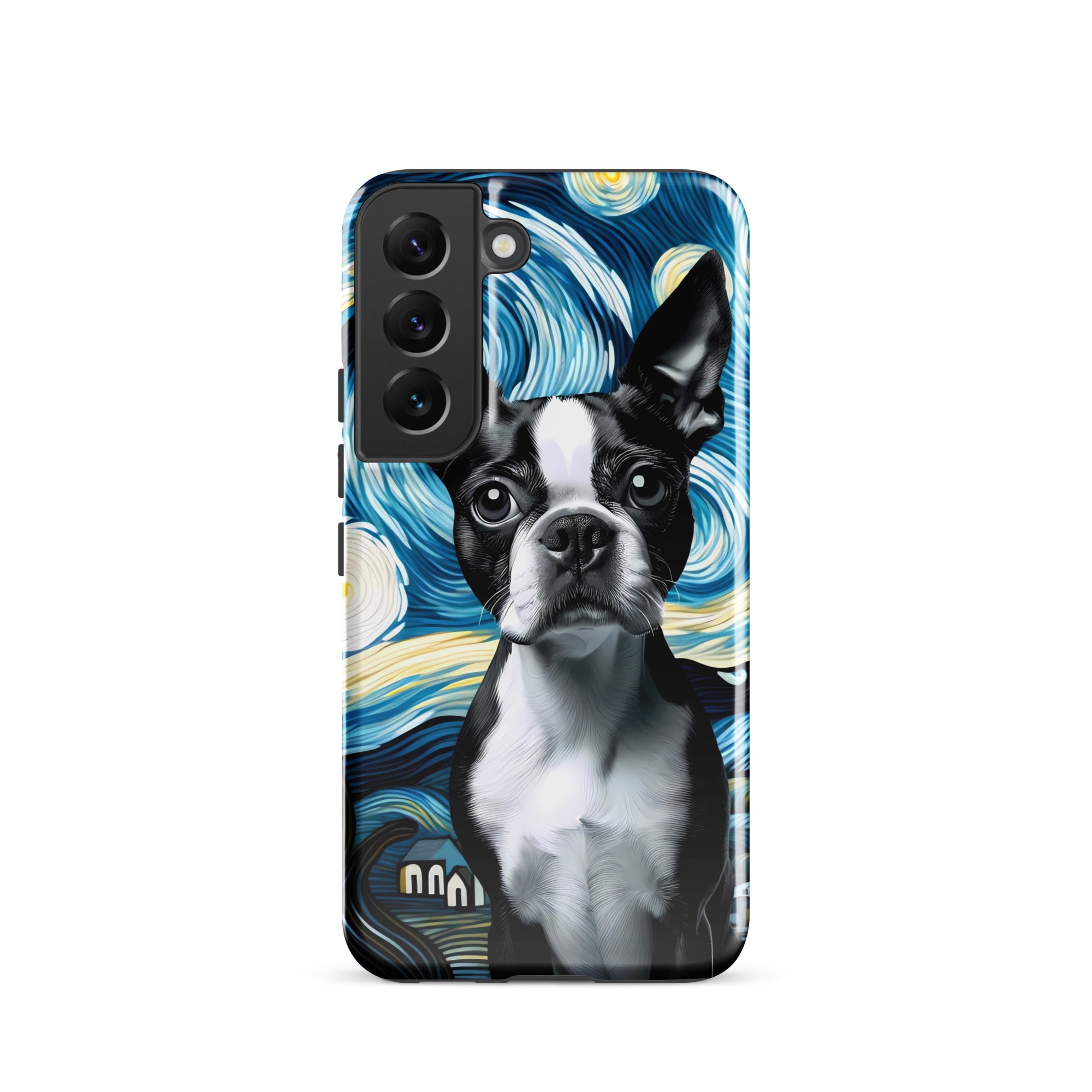 Starry Night - Boston Terrier Dog Tough case for Samsung