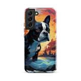 Artistic Representation Of A Boston Terrier In A Surreal Place Tough case for Samsung