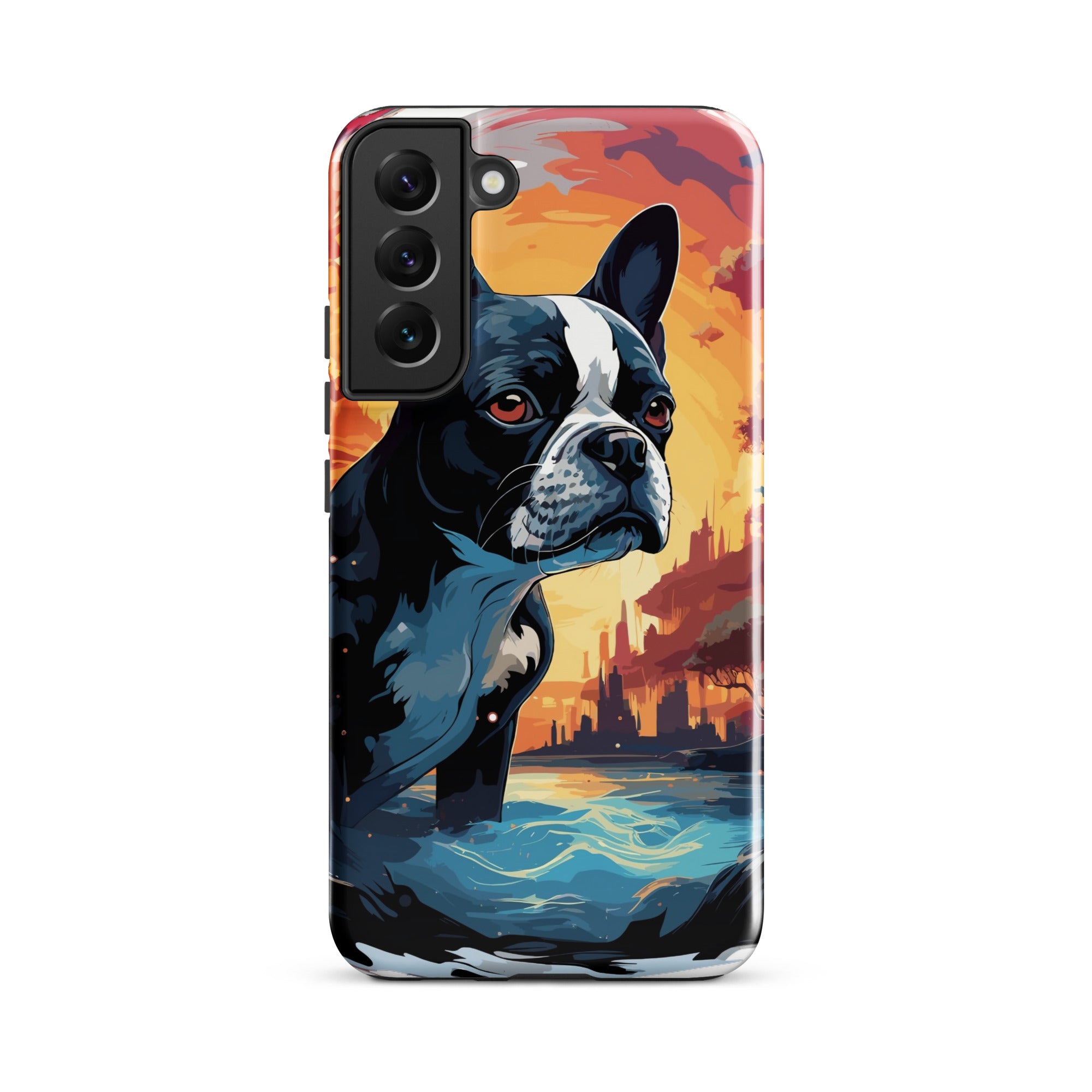 Artistic Representation Of A Boston Terrier In A Surreal Place Tough case for Samsung