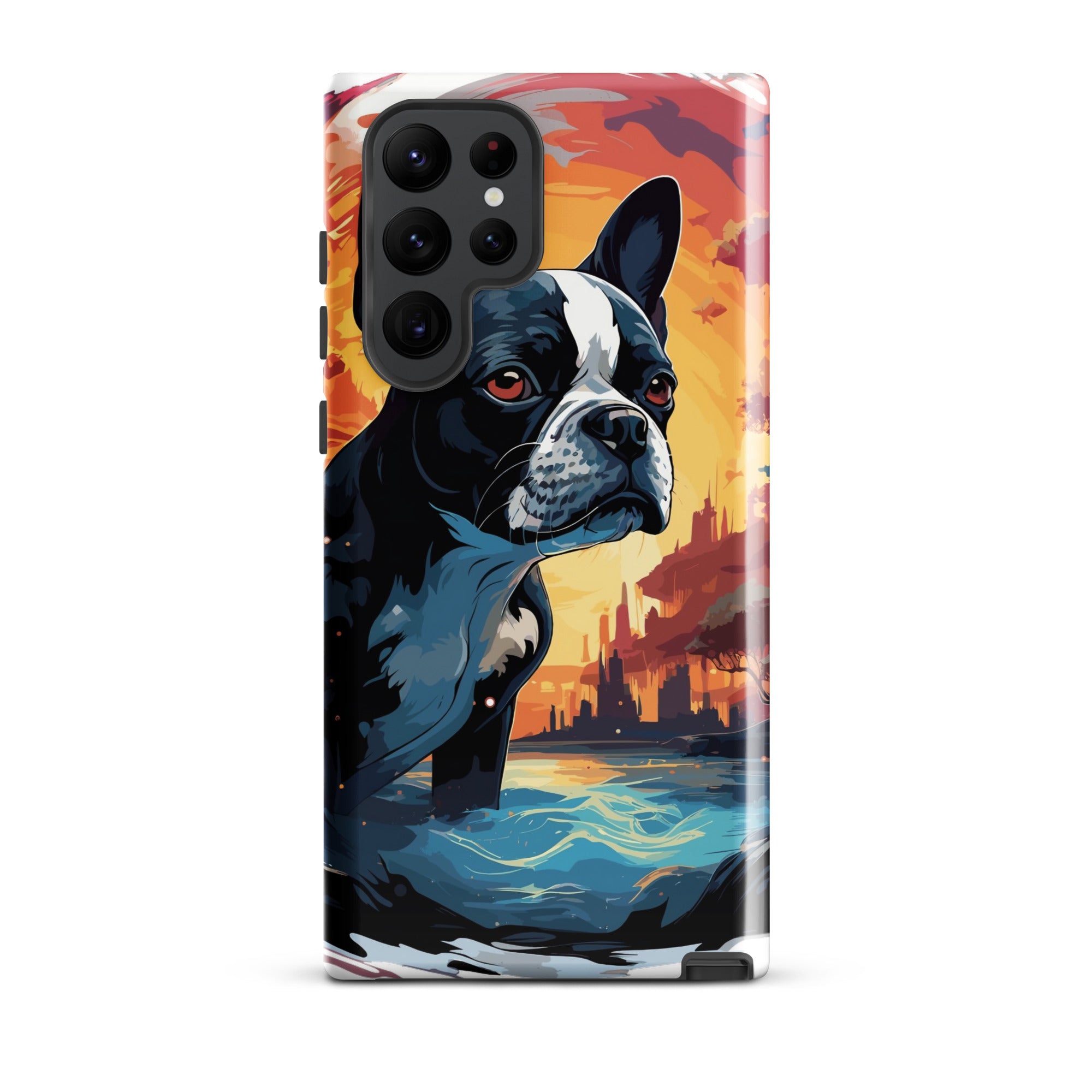 Artistic Representation Of A Boston Terrier In A Surreal Place Tough case for Samsung