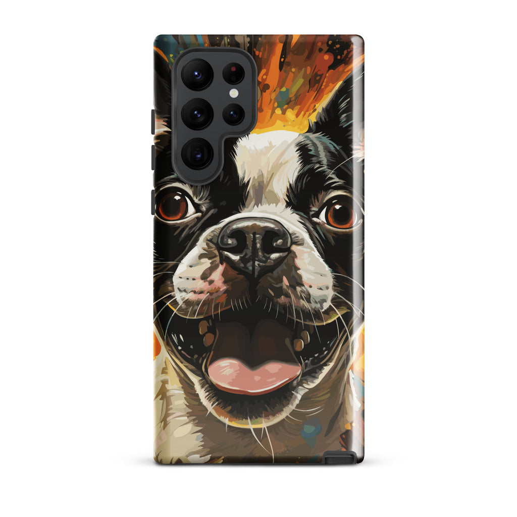 Zoomies Excitement Boston Terrier Dog Tough case for Samsung